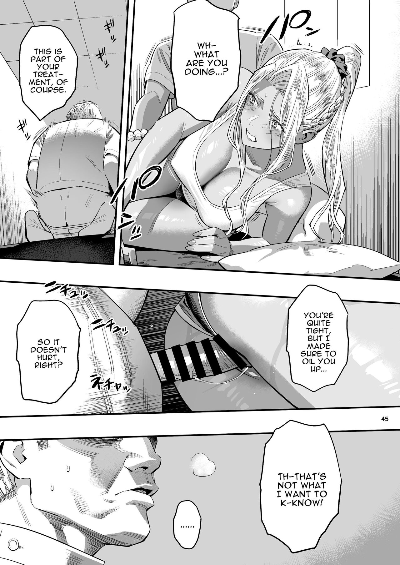 [Hito no Fundoshi (Yukiyoshi Mamizu)] Watashi ga Sakini Sukidatta no ni Seitai. | But I Liked Her First Chiropractor. [English] [Darg777 Translations] [Digital] image number 44