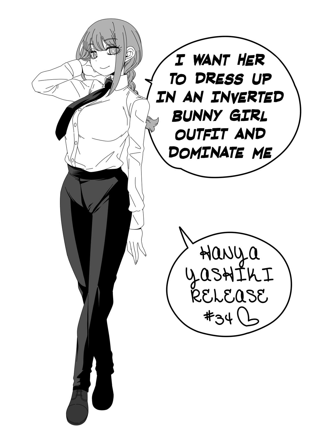 [Hanya Yashiki (Hanya)] Gyaku Bunny Kite Shihai shite Hoshii | I Want Her to Dress Up in an Inverted Bunny Girl Outfit and Dominate Me (Chainsaw Man) [English] {darknight} [Digital] image number 2