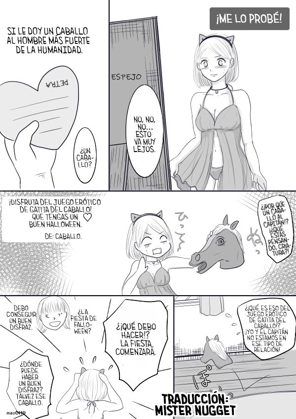 [(mao)] Rivetra Doujinshi  ♡Happy Halloween♡ (Shingeki no Kyojin) [Spanish] [Mr. Nugget] image number 3