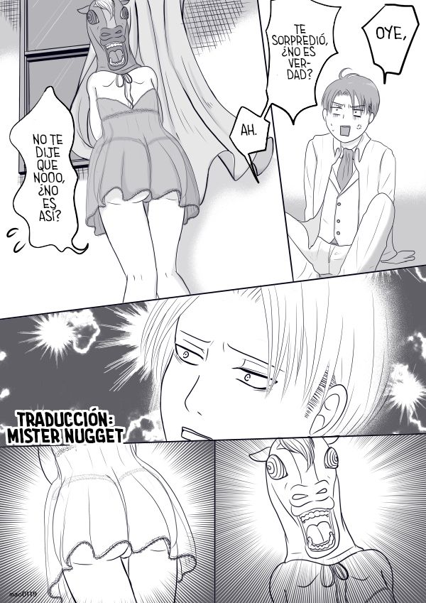 [(mao)] Rivetra Doujinshi  ♡Happy Halloween♡ (Shingeki no Kyojin) [Spanish] [Mr. Nugget] image number 7