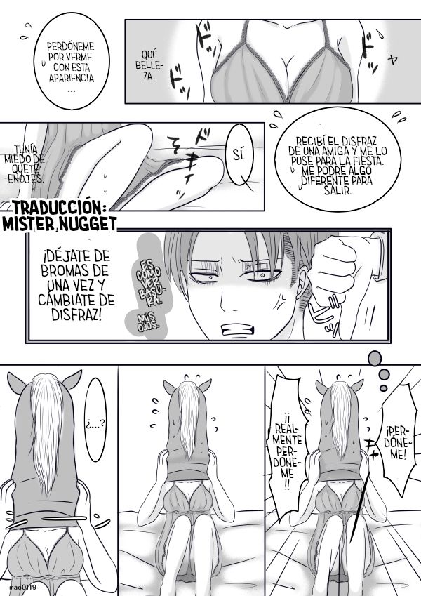 [(mao)] Rivetra Doujinshi  ♡Happy Halloween♡ (Shingeki no Kyojin) [Spanish] [Mr. Nugget] image number 9