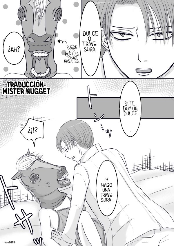 [(mao)] Rivetra Doujinshi  ♡Happy Halloween♡ (Shingeki no Kyojin) [Spanish] [Mr. Nugget] image number 11