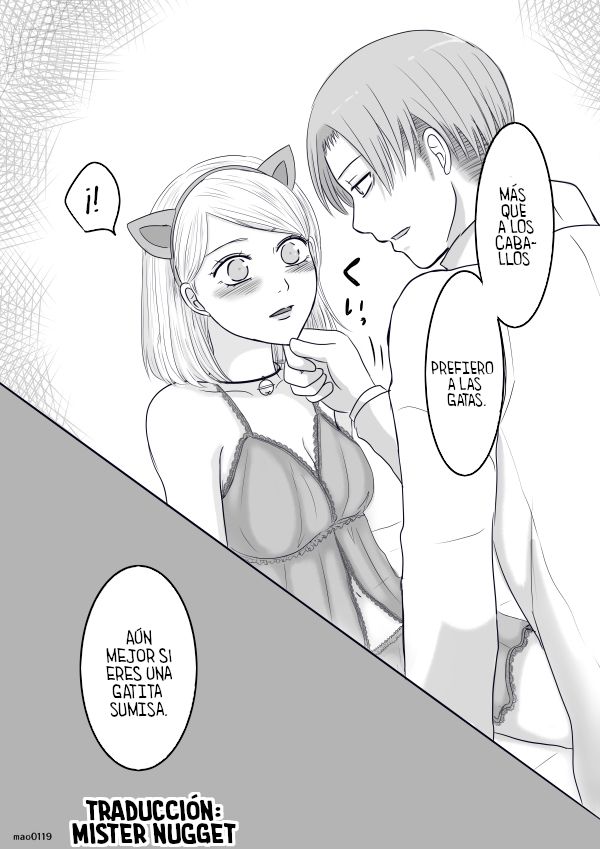 [(mao)] Rivetra Doujinshi  ♡Happy Halloween♡ (Shingeki no Kyojin) [Spanish] [Mr. Nugget] image number 14