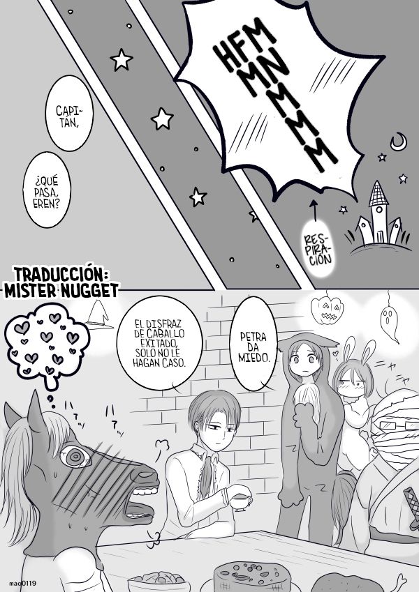 [(mao)] Rivetra Doujinshi  ♡Happy Halloween♡ (Shingeki no Kyojin) [Spanish] [Mr. Nugget] image number 20