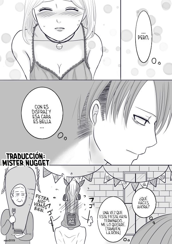 [(mao)] Rivetra Doujinshi  ♡Happy Halloween♡ (Shingeki no Kyojin) [Spanish] [Mr. Nugget] image number 21