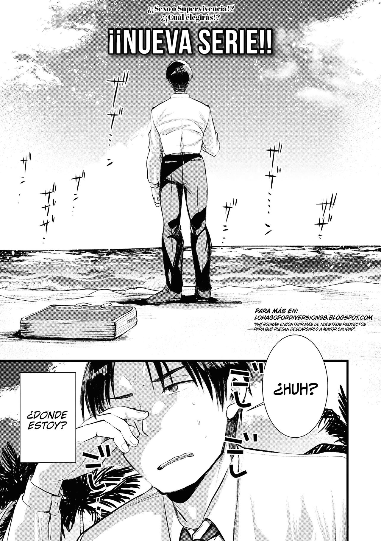 [Kameyoshi Ichiko] Level 1 no Himekishisan to Yurufuwa Mujintou Life Ch. 1 | Vida Relajada En Una Isla Desierta Con Una Princesa Caballero De Nivel 1 - Capítulo 1 (Isekai Rakuten Vol. 1) [Spanish] [Lo Hago por Diversión] image number 1