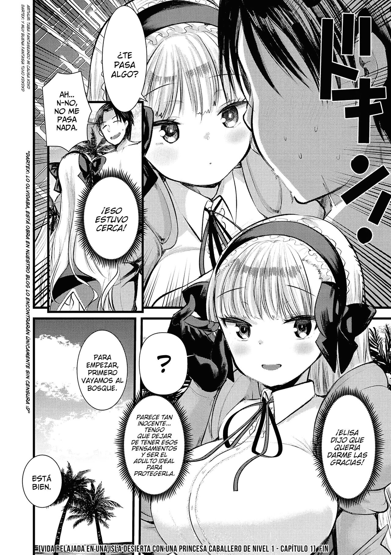 [Kameyoshi Ichiko] Level 1 no Himekishisan to Yurufuwa Mujintou Life Ch. 1 | Vida Relajada En Una Isla Desierta Con Una Princesa Caballero De Nivel 1 - Capítulo 1 (Isekai Rakuten Vol. 1) [Spanish] [Lo Hago por Diversión] image number 30