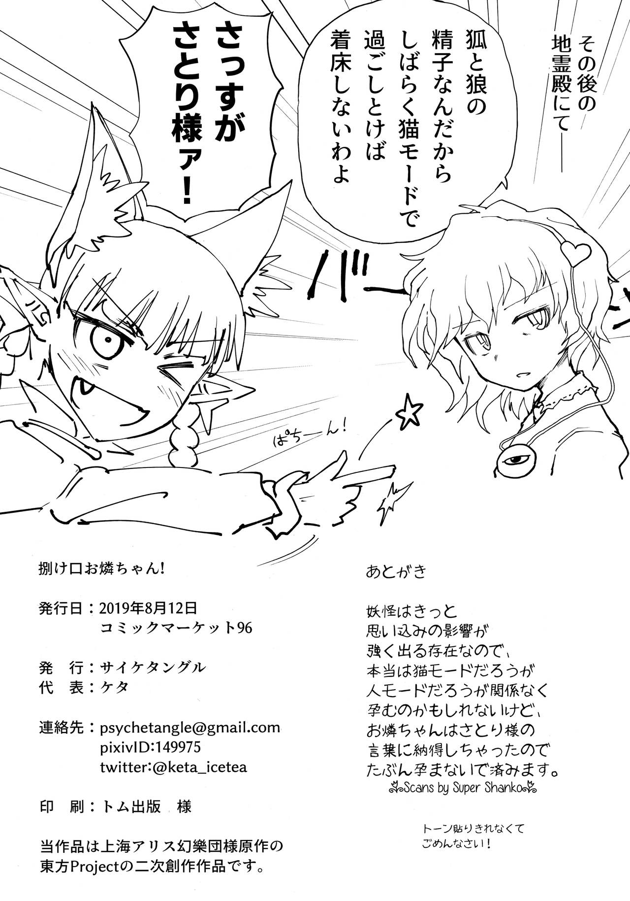 (C96) [Psychetangle (Keta)] Hakeguchi Orin-chan! (Touhou Project) 图片编号 25