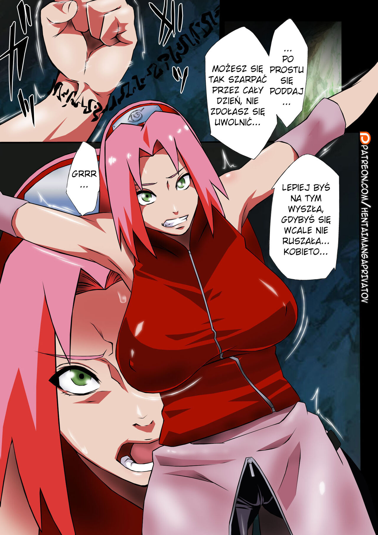 (COMIC1☆8) [Karakishi Youhei-dan Shinga (Sahara Wataru)] Saboten Nindou -Ibun- (NARUTO) [Polish] [Colorized] [Decensored] изображение № 4