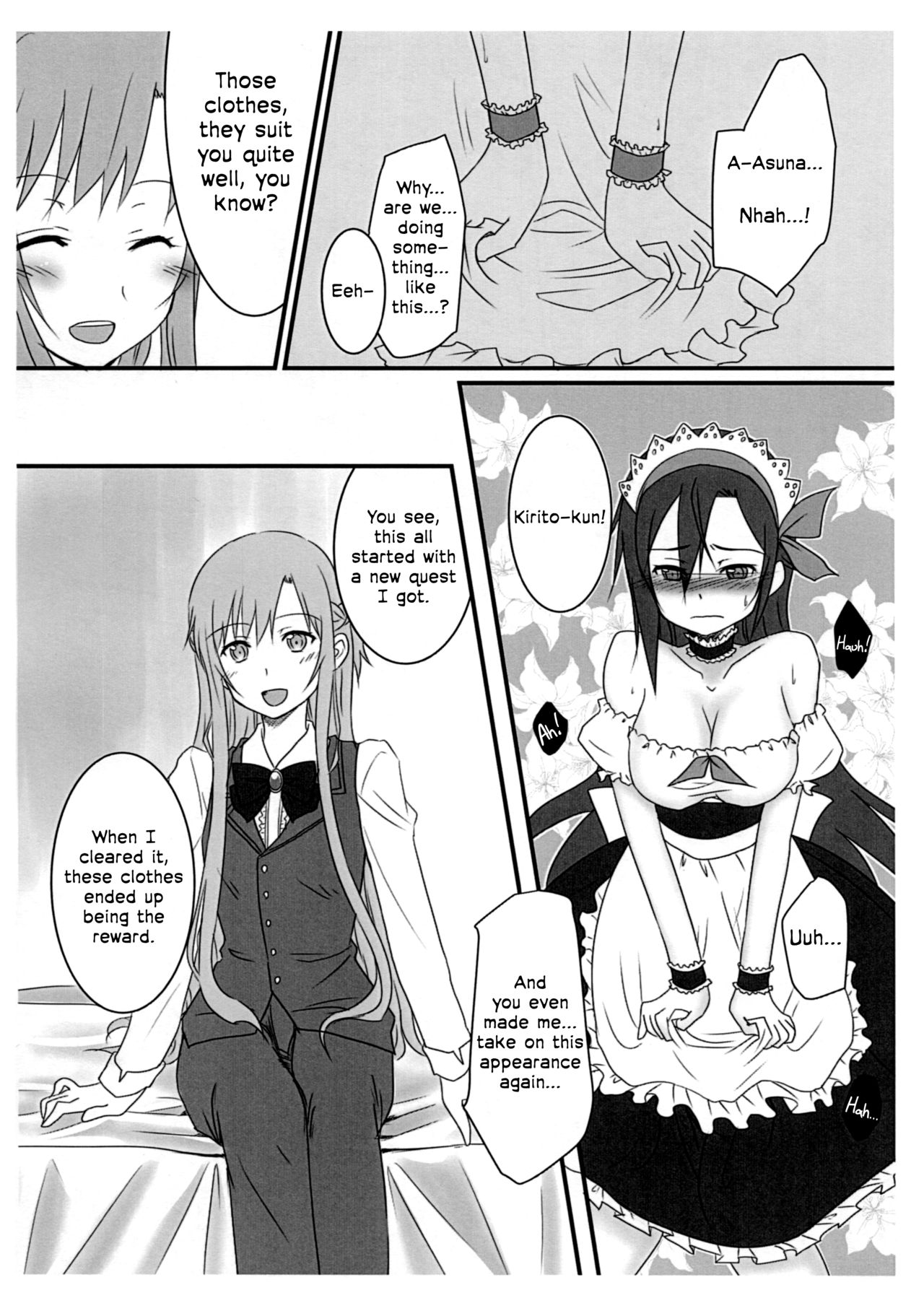 (C89) [AQUA SPACE (Asuka)] Let's play with Kiriko-chan! Maid version! | Kiriko-chan to Asobou! ~Maid-hen~ (Sword Art Online) [English] [EHCOVE] numero di immagine  4