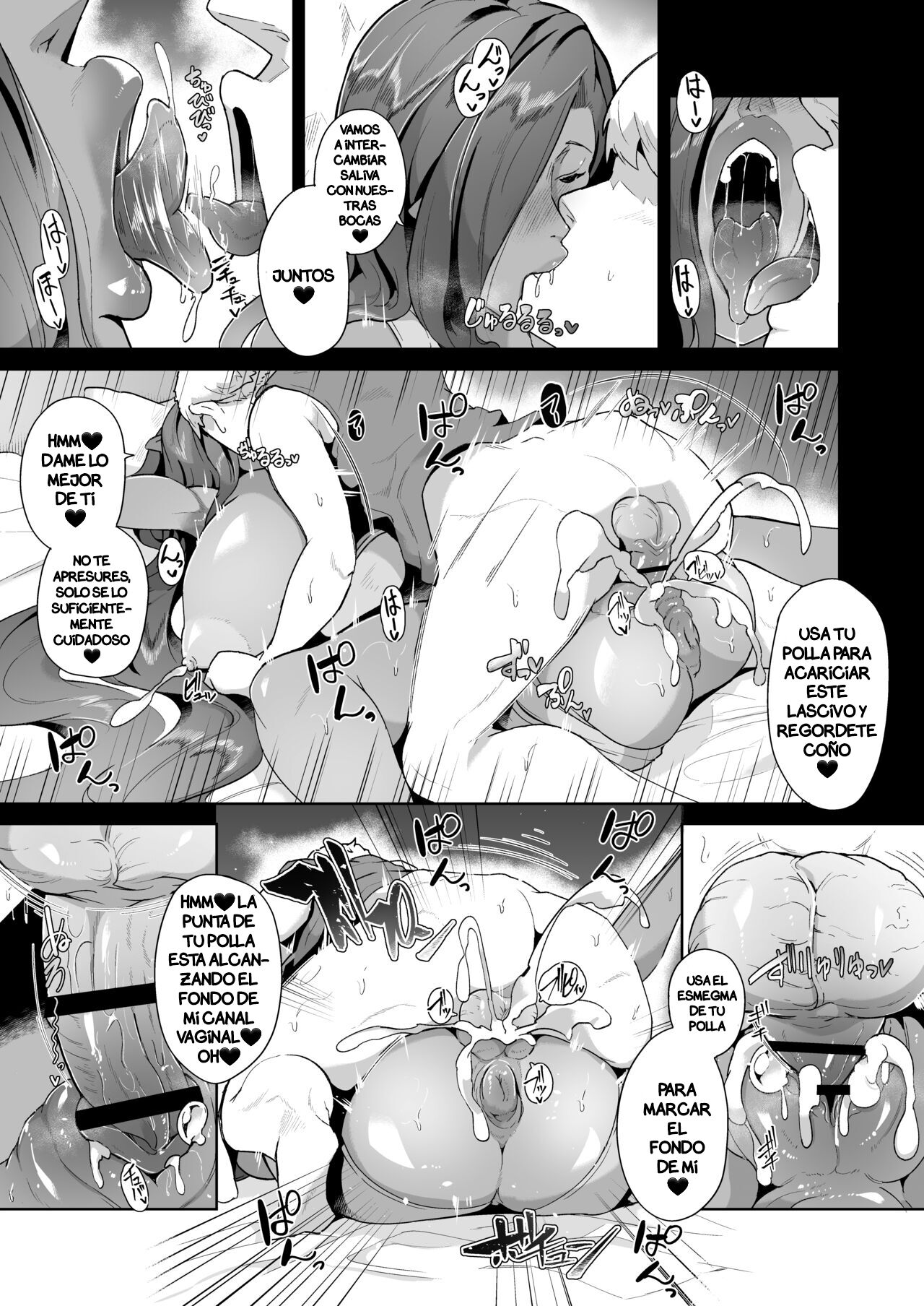 [Noumusai (Miyashiro Yousuke)] Mucchiri Dekachichi Dark Elf no Oba-san to Icha Love Fudeoroshi Seikatsu - Lovey-dovey Devirginization Life with a Big Titty Middle Aged Dark Elf Woman [Spanish] numero di immagine  20