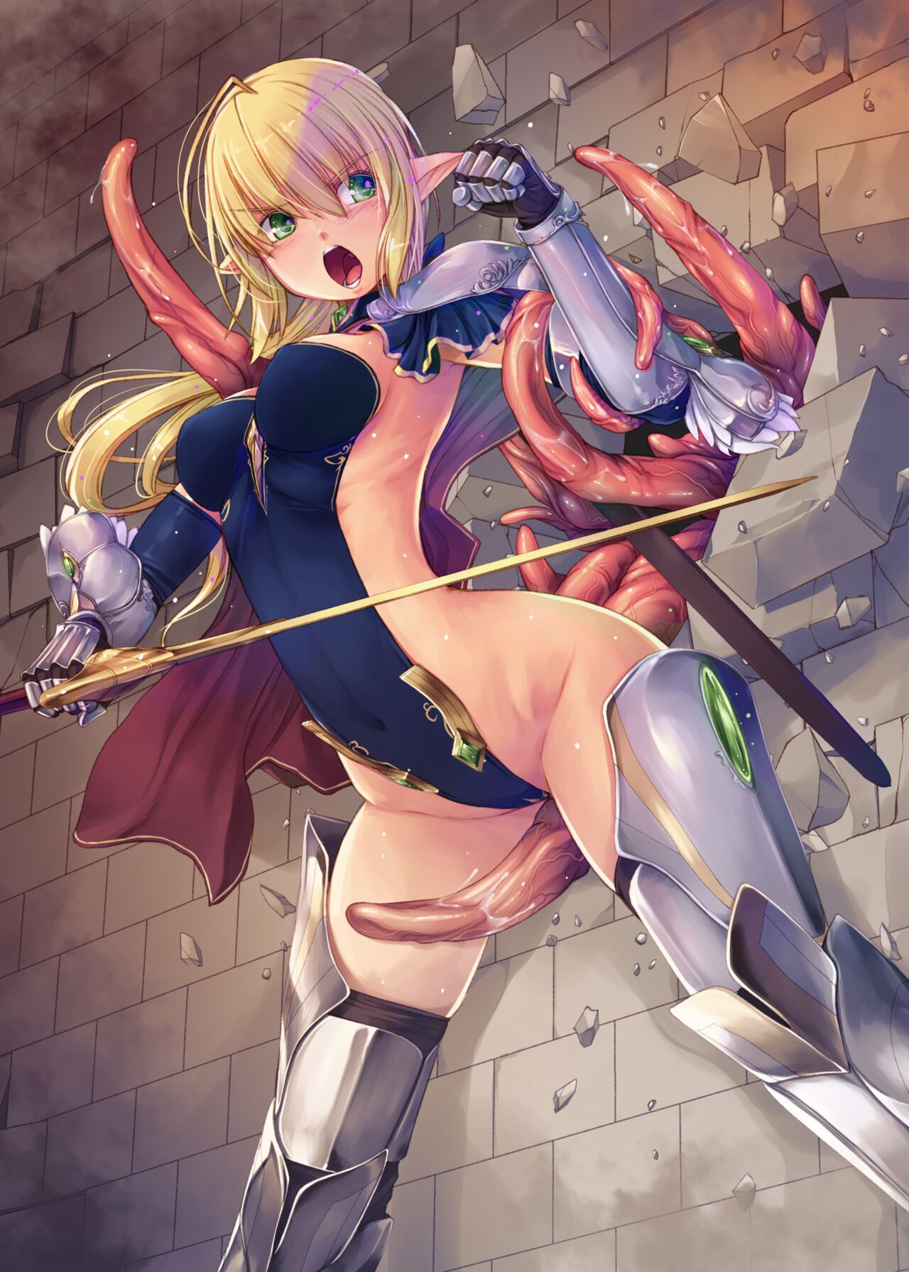 [Alem-Gakan (Kirishima Satoshi)] Dungeon Elf Legion [Decensored] {Hennojin} [Digital] 21eme image