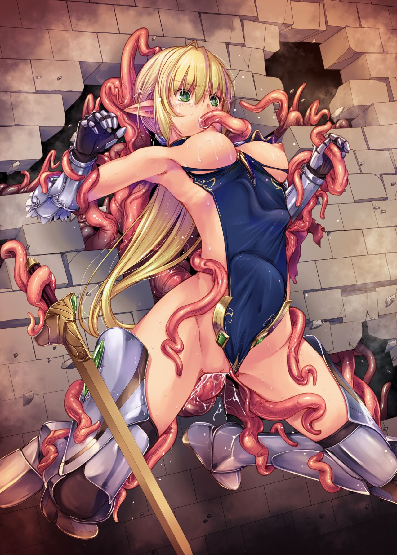 [Alem-Gakan (Kirishima Satoshi)] Dungeon Elf Legion [Decensored] {Hennojin} [Digital] 24eme image