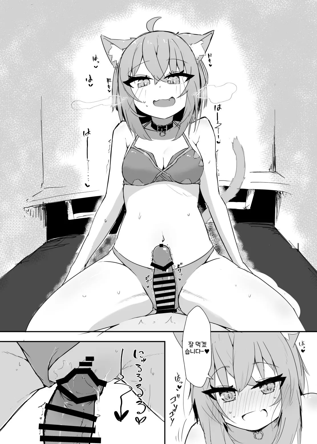 [Pannacotta (Takitate Gohan!)] Necafe de Mizugi Ecchi Nekomata | 넷카페에서 수영복 엣찌 네코마타 (Nekomata Okayu) [Korean] [Digital] numero di immagine  10