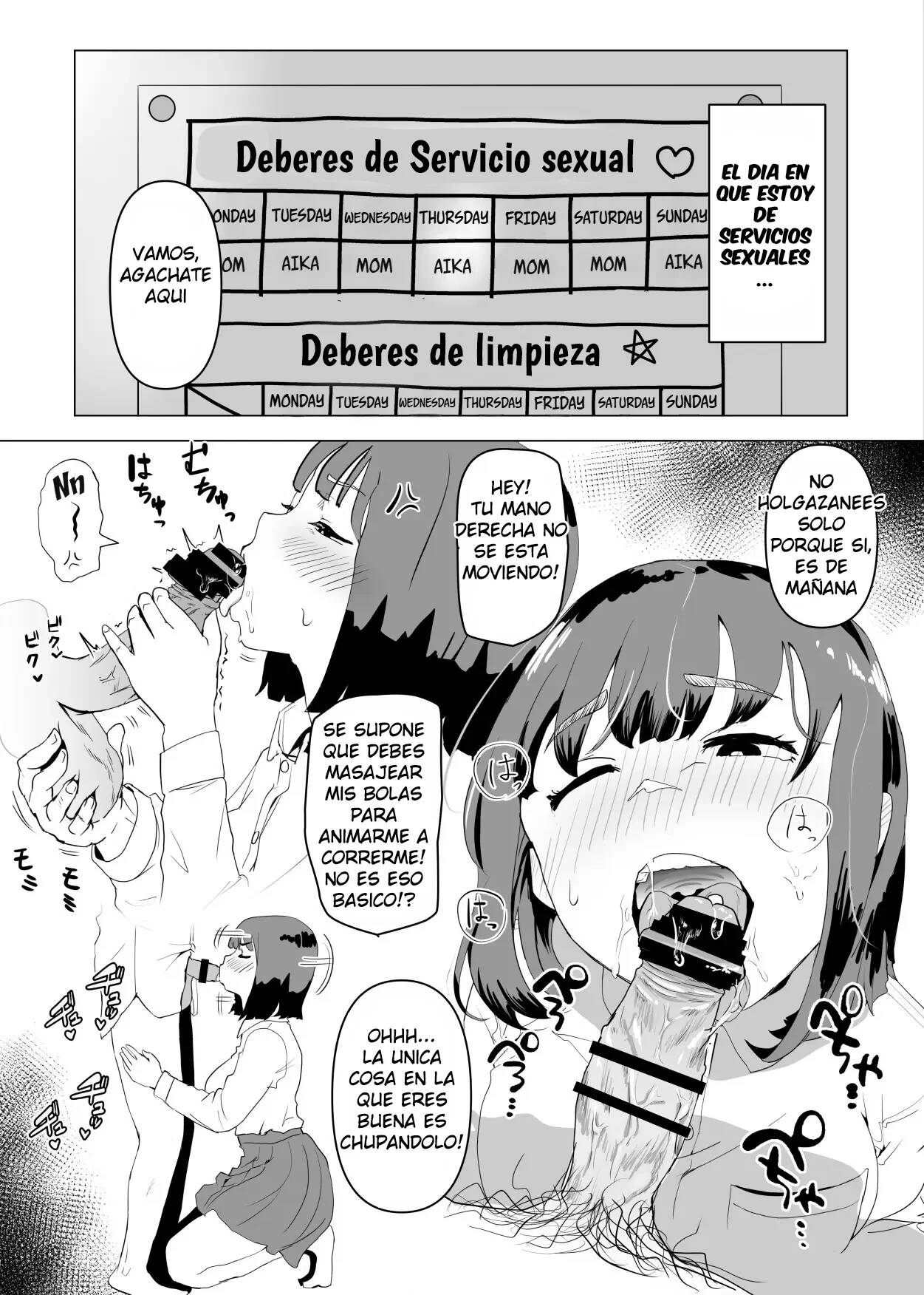 [Mochichimaru] Uchi de wa Kazoku Sex wa Joushiki Rashii [Spanish] 4eme image