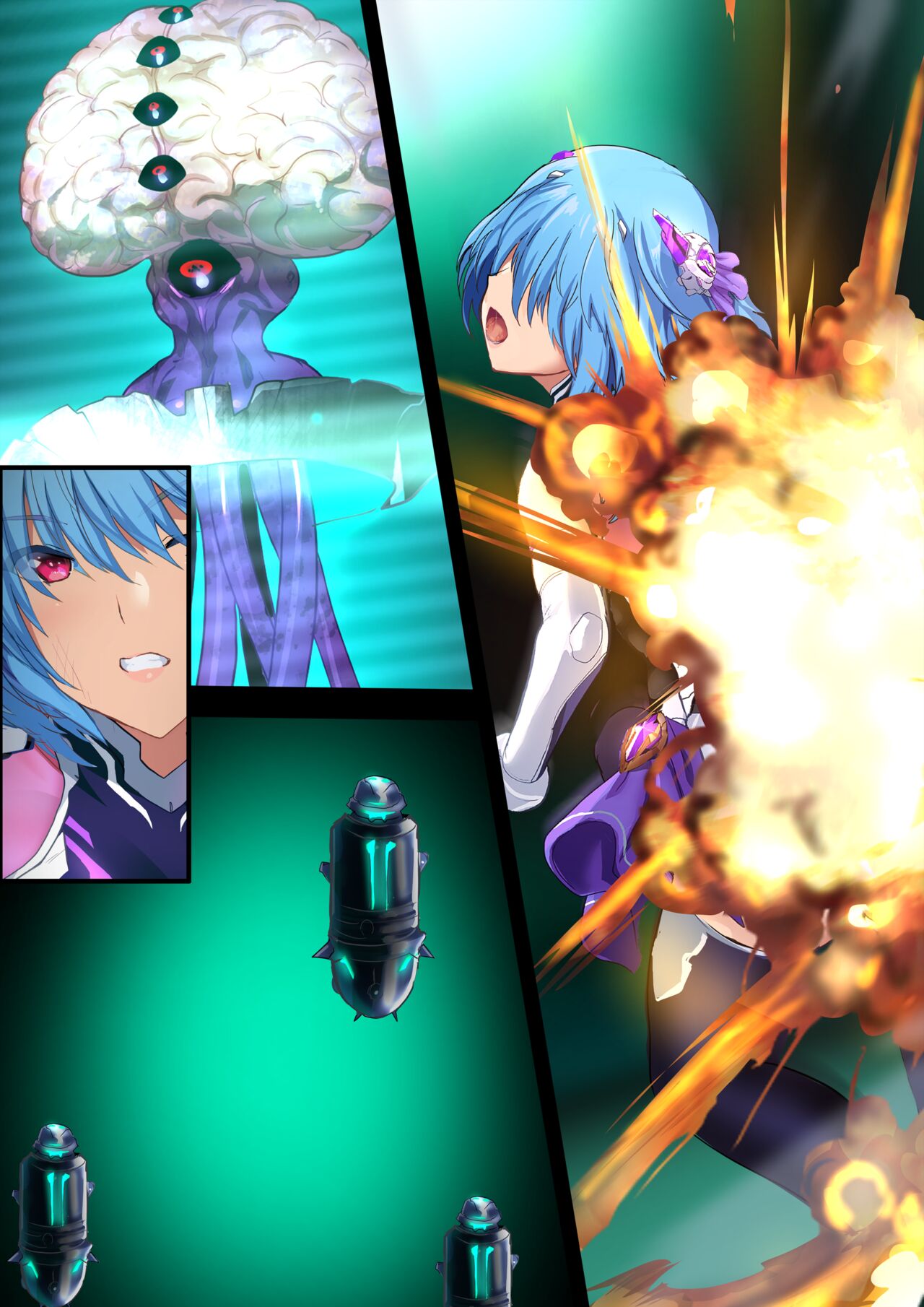 『ヒロイン受胎命令・魔導神姫狩り編 ボディハッカー』前編(漫画形式＋高解像度) image number 97