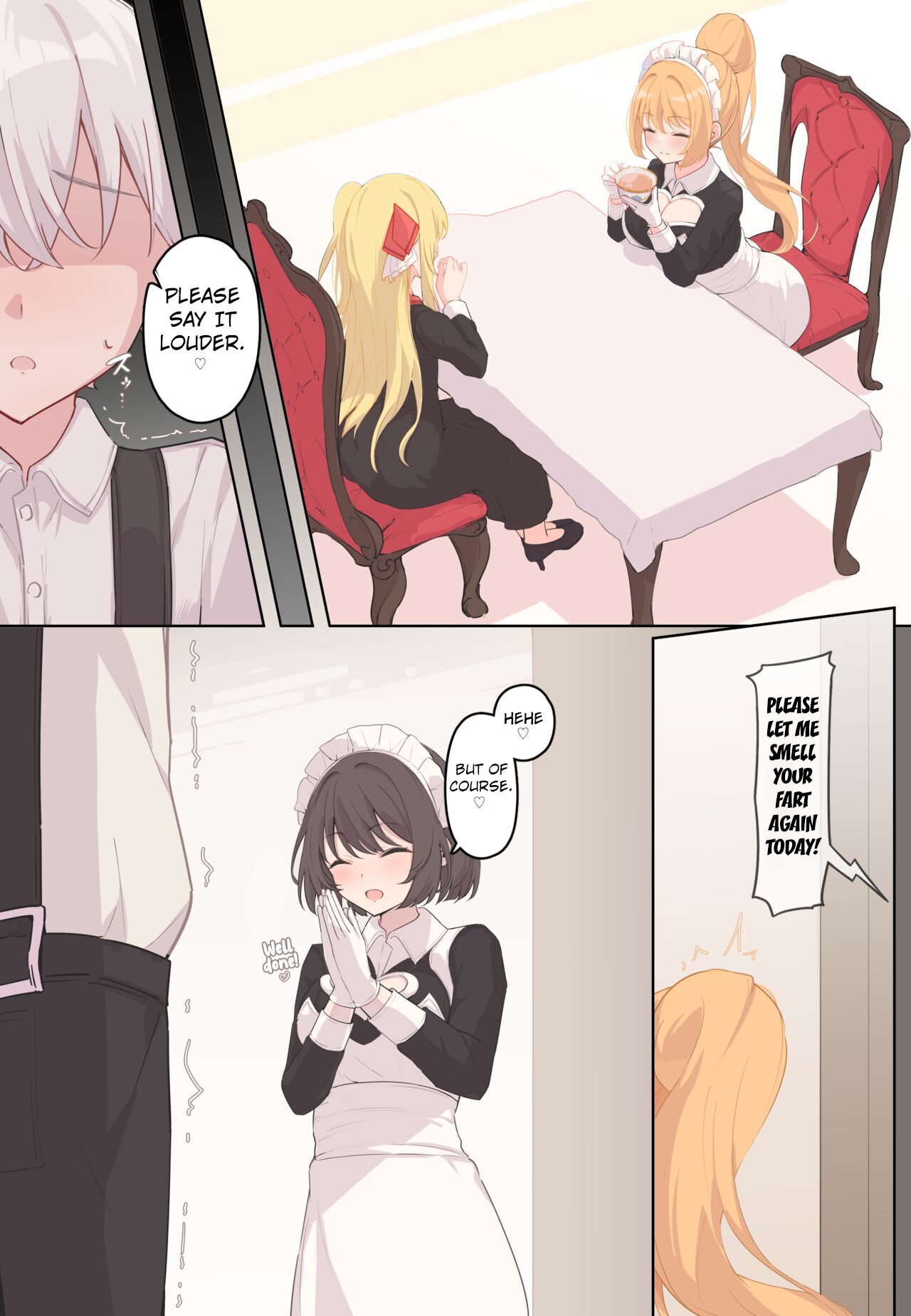 [Tsuchiro] Onara Manga - Maid to Bocchama Part 2 [English] [Kuraudo] 图片编号 1