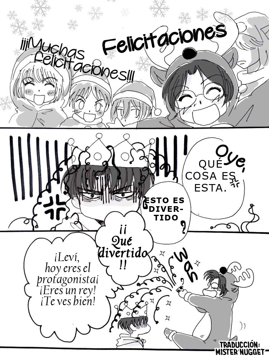 [(仁希くらら@Ｌａｚｕｌｉｔｅ)] Cumpleaños de Levi - 『Diciembre, cumpleaños ♪』 (Shingeki no Kyojin) [Spanish] [Mr. Nugget] Bildnummer 3