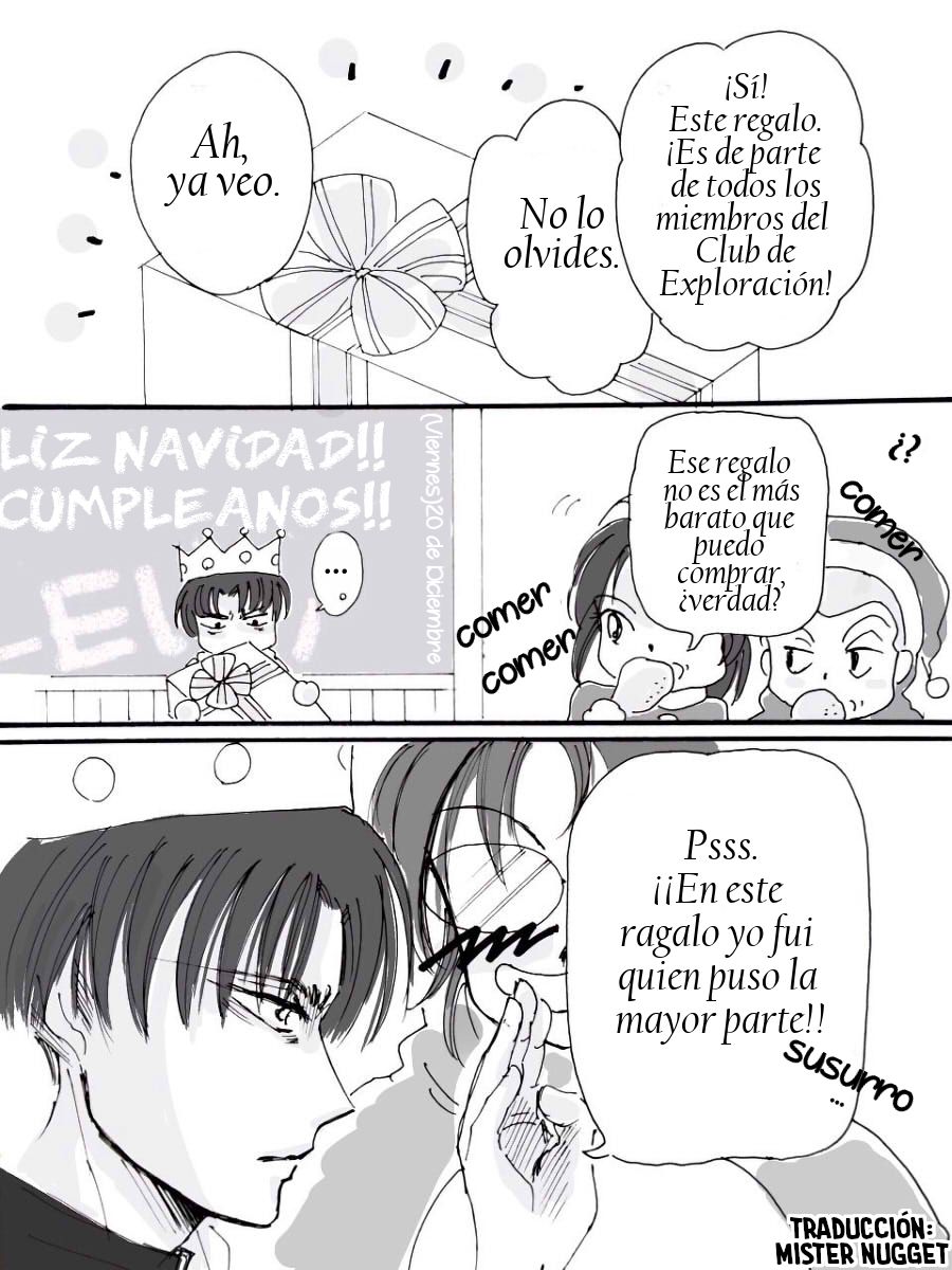 [(仁希くらら@Ｌａｚｕｌｉｔｅ)] Cumpleaños de Levi - 『Diciembre, cumpleaños ♪』 (Shingeki no Kyojin) [Spanish] [Mr. Nugget] Bildnummer 4