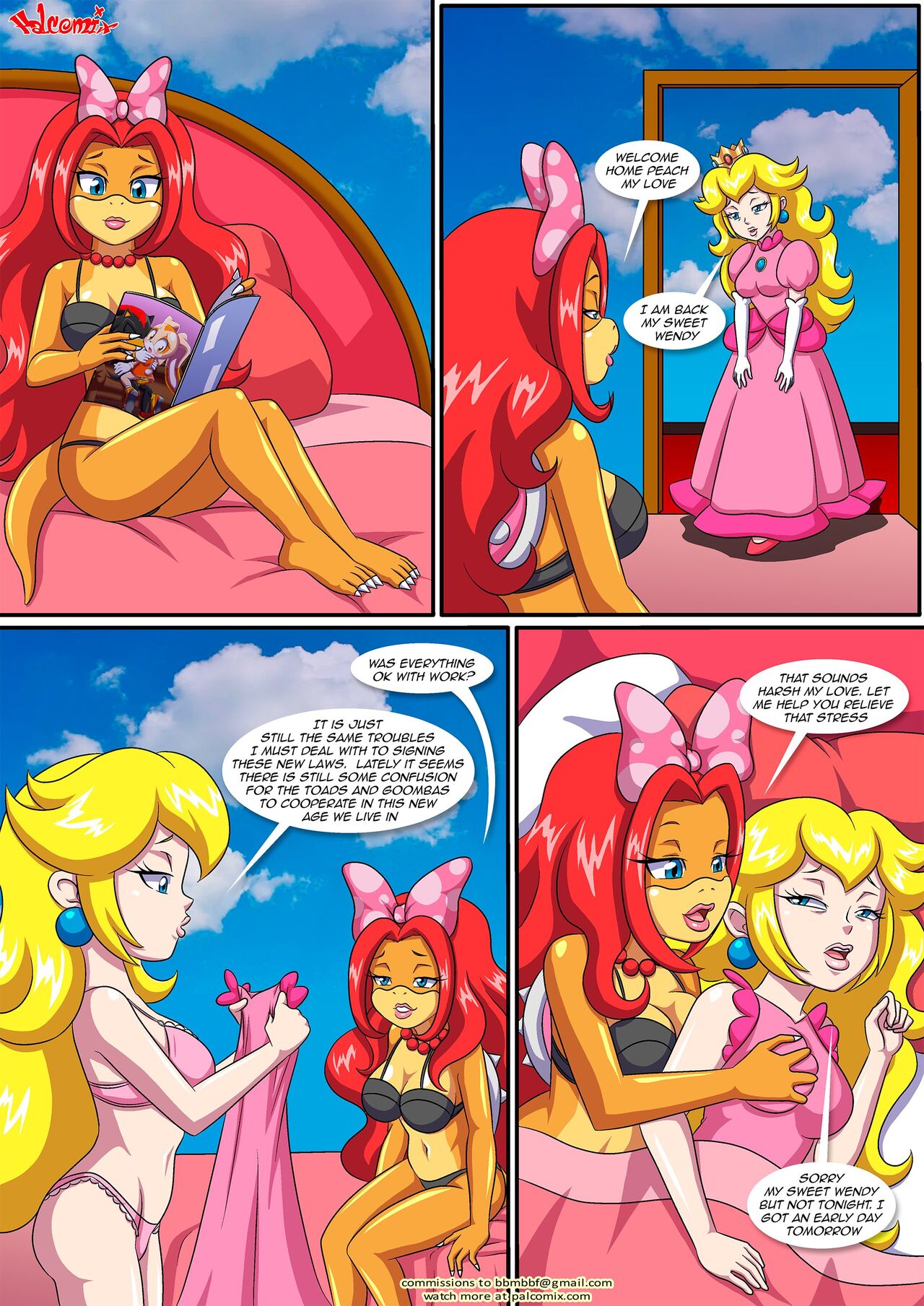 Peach X Wendy (Mario) [Palcomix] - 4 - english 2eme image