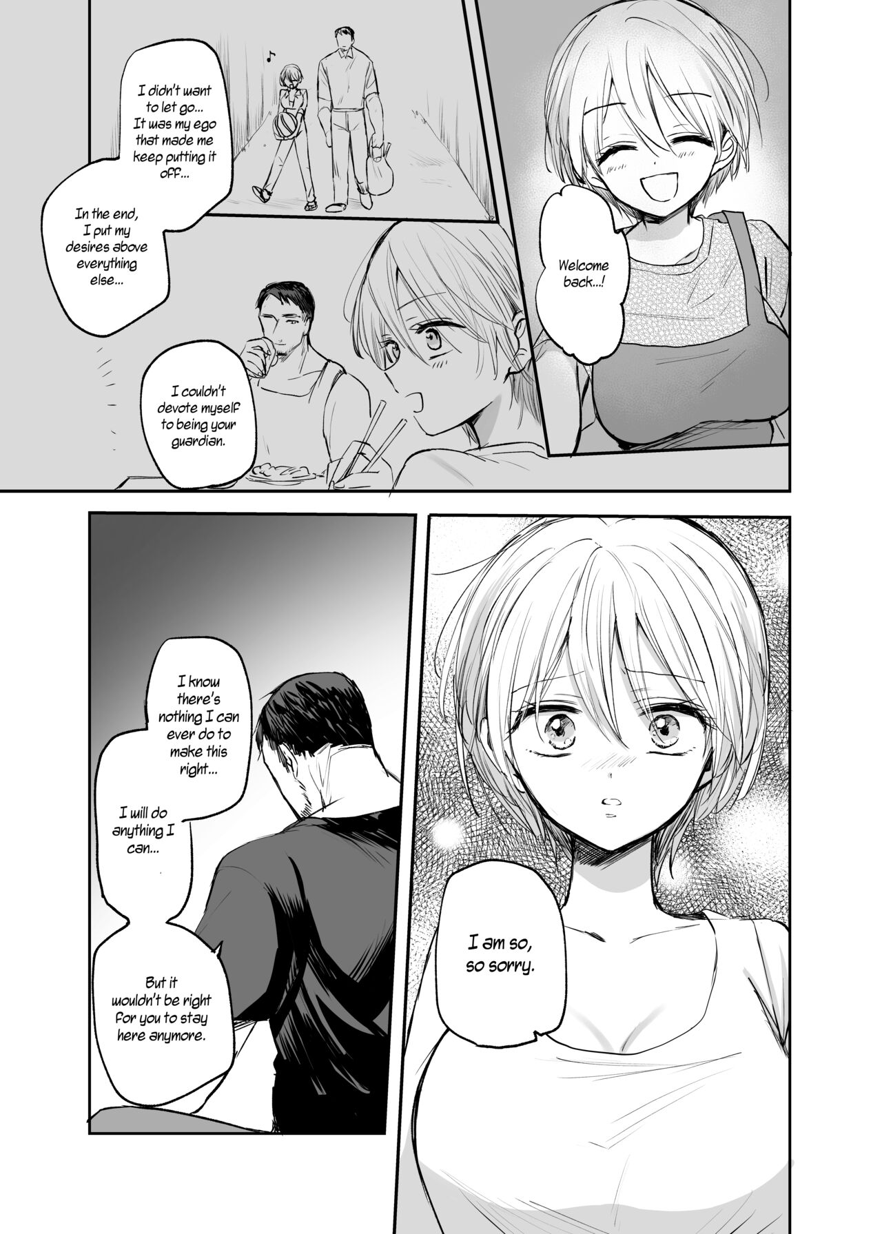 [Tetsukazuno Ao. (Emilio)] Nyotaika Shita Ore wa, Oji-san ni... | I Became a Woman, and my Uncle...[English] [WisdomWapiti] [Digital] 57eme image