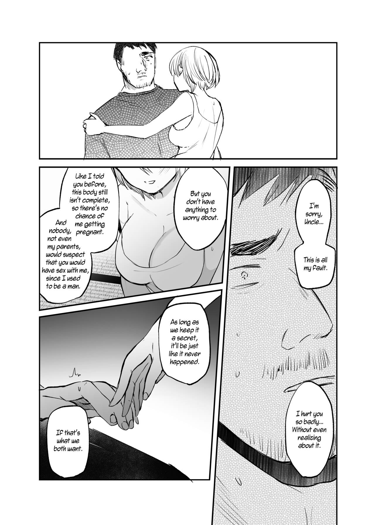 [Tetsukazuno Ao. (Emilio)] Nyotaika Shita Ore wa, Oji-san ni... | I Became a Woman, and my Uncle...[English] [WisdomWapiti] [Digital] 60eme image