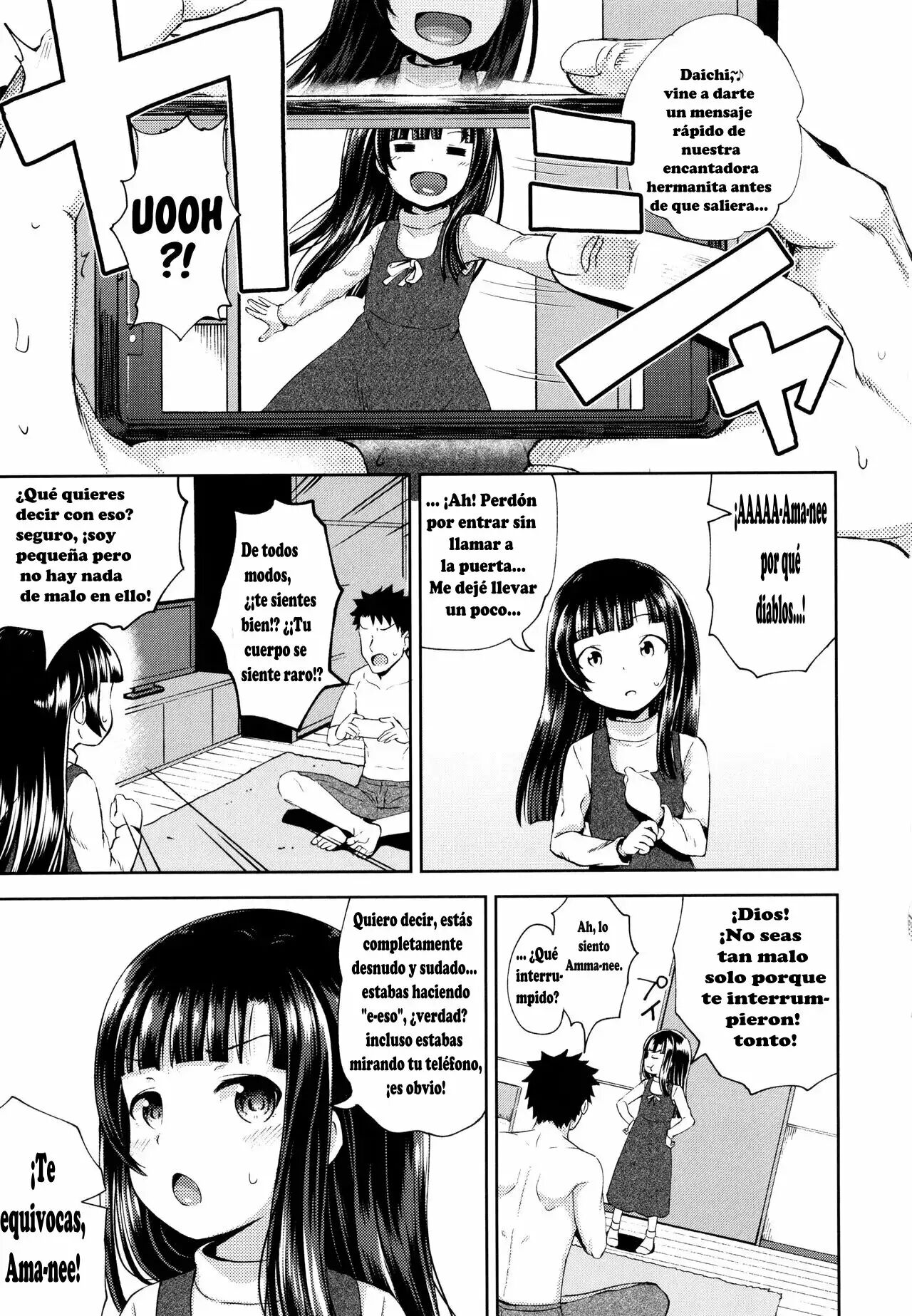 [Poncocchan] Nakayosi Apuri Ch.1-5 (Yarashii Kibun ni Naru Appli Ane to Ore to Imouto to) [Spanish] 29eme image