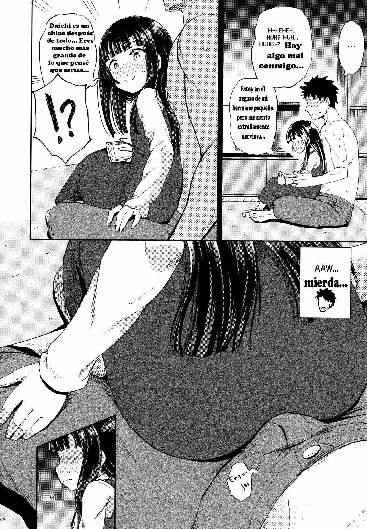 [Poncocchan] Nakayosi Apuri Ch.1-5 (Yarashii Kibun ni Naru Appli Ane to Ore to Imouto to) [Spanish] 32eme image