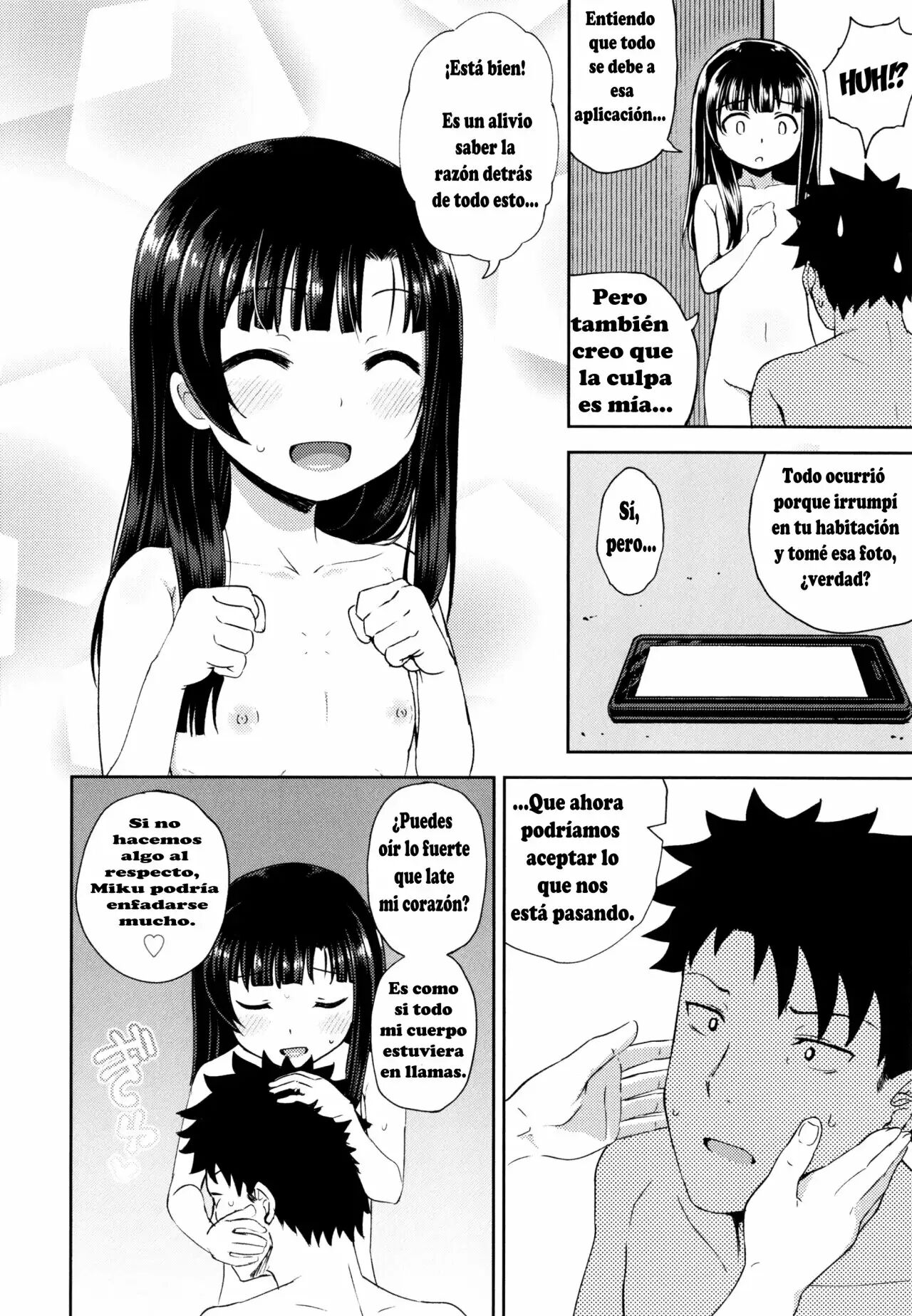 [Poncocchan] Nakayosi Apuri Ch.1-5 (Yarashii Kibun ni Naru Appli Ane to Ore to Imouto to) [Spanish] 45eme image