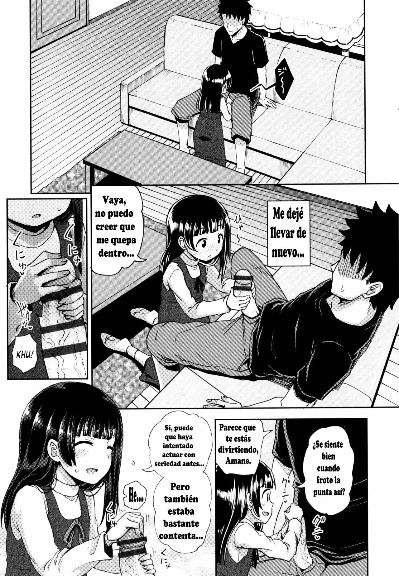 [Poncocchan] Nakayosi Apuri Ch.1-5 (Yarashii Kibun ni Naru Appli Ane to Ore to Imouto to) [Spanish] 62eme image