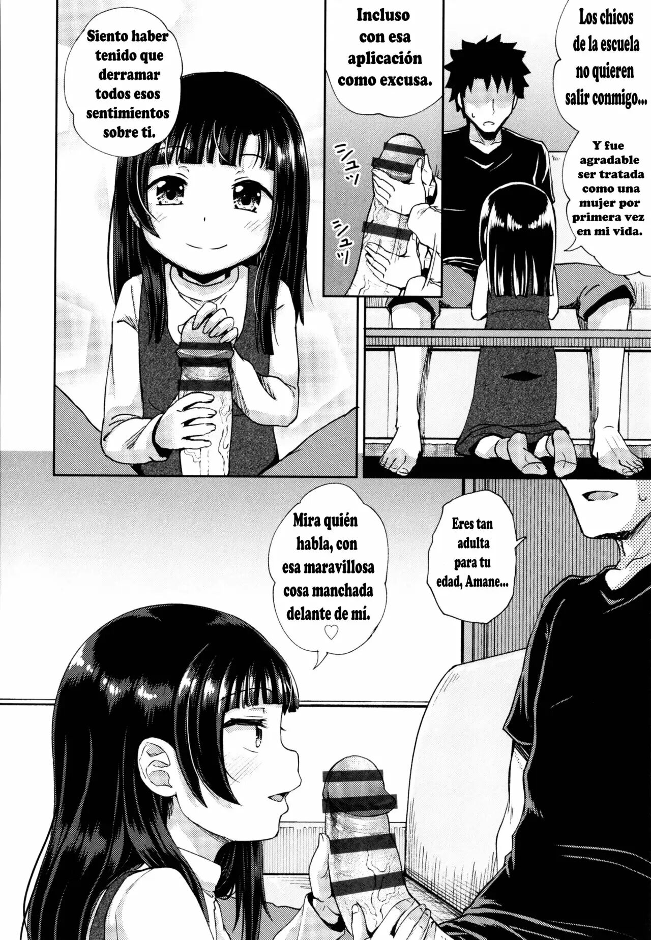 [Poncocchan] Nakayosi Apuri Ch.1-5 (Yarashii Kibun ni Naru Appli Ane to Ore to Imouto to) [Spanish] 63eme image