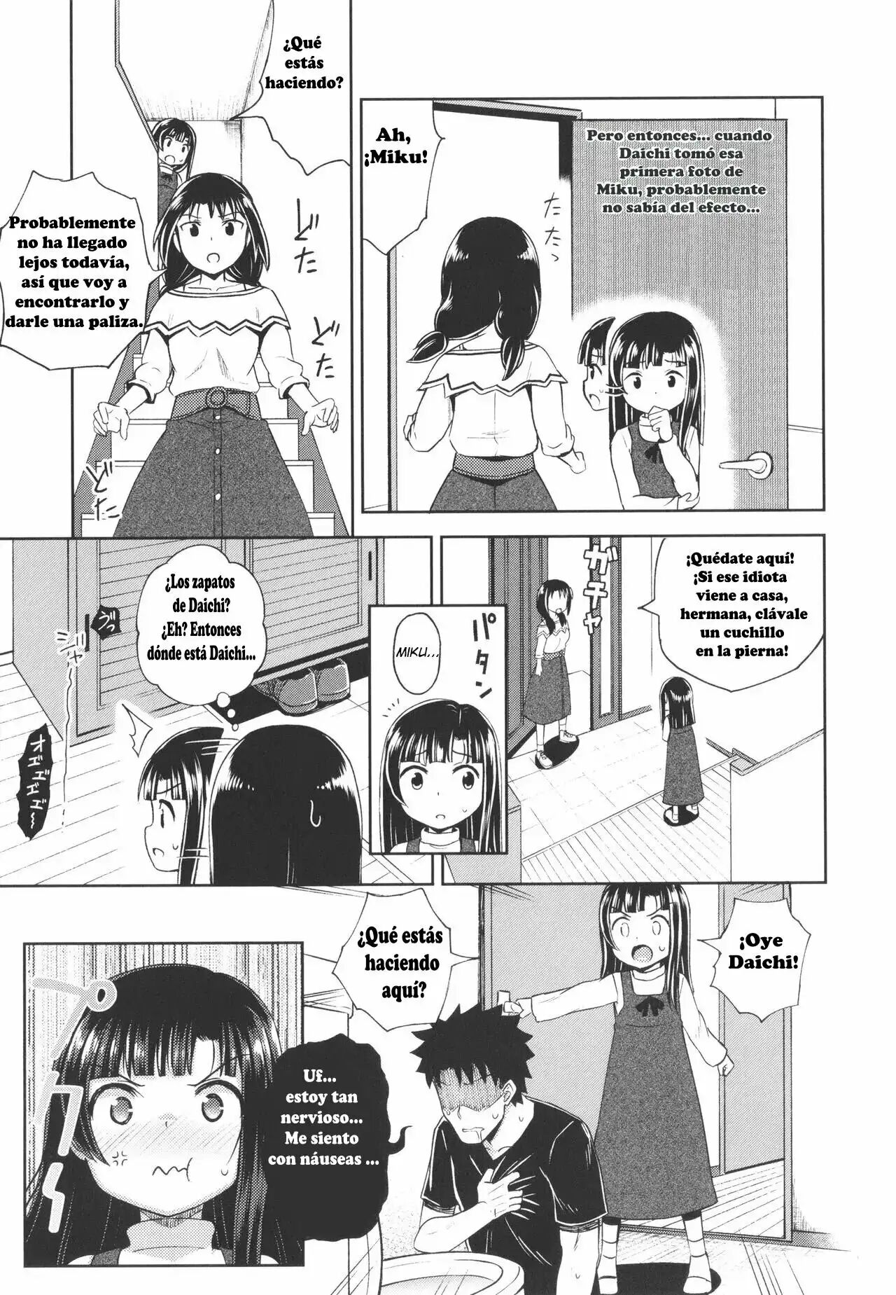 [Poncocchan] Nakayosi Apuri Ch.1-5 (Yarashii Kibun ni Naru Appli Ane to Ore to Imouto to) [Spanish] 77eme image