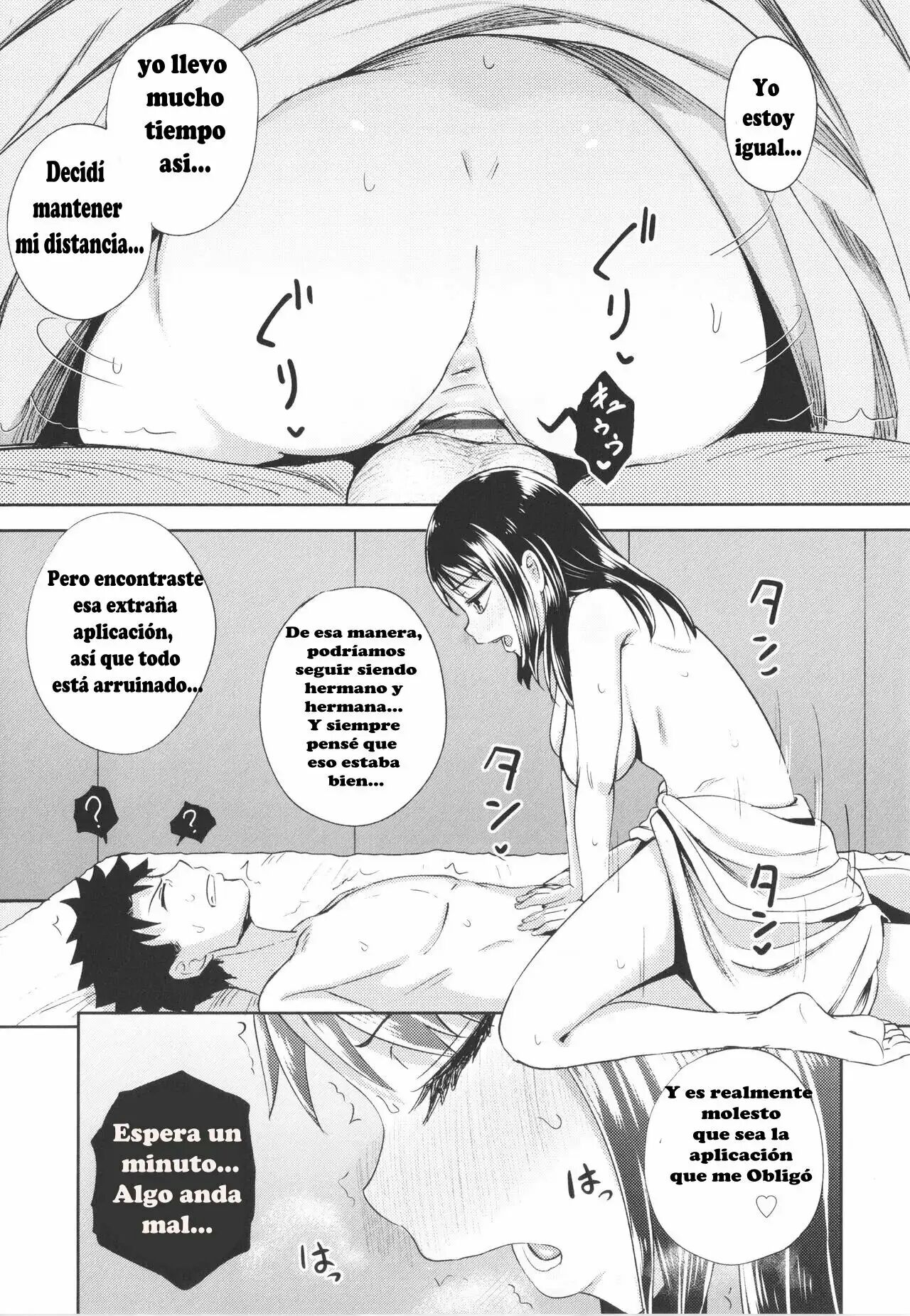 [Poncocchan] Nakayosi Apuri Ch.1-5 (Yarashii Kibun ni Naru Appli Ane to Ore to Imouto to) [Spanish] 99eme image