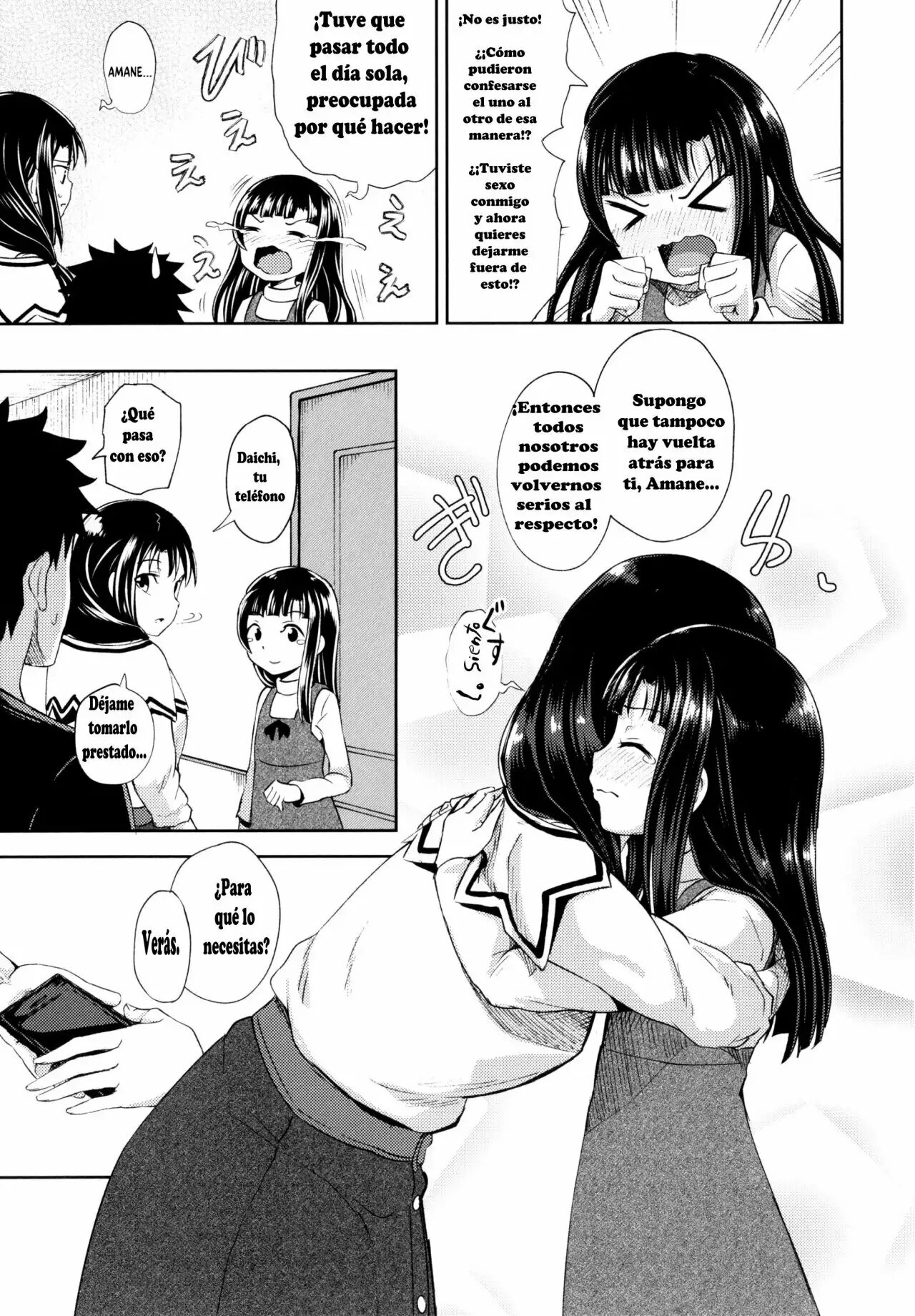 [Poncocchan] Nakayosi Apuri Ch.1-5 (Yarashii Kibun ni Naru Appli Ane to Ore to Imouto to) [Spanish] 108eme image