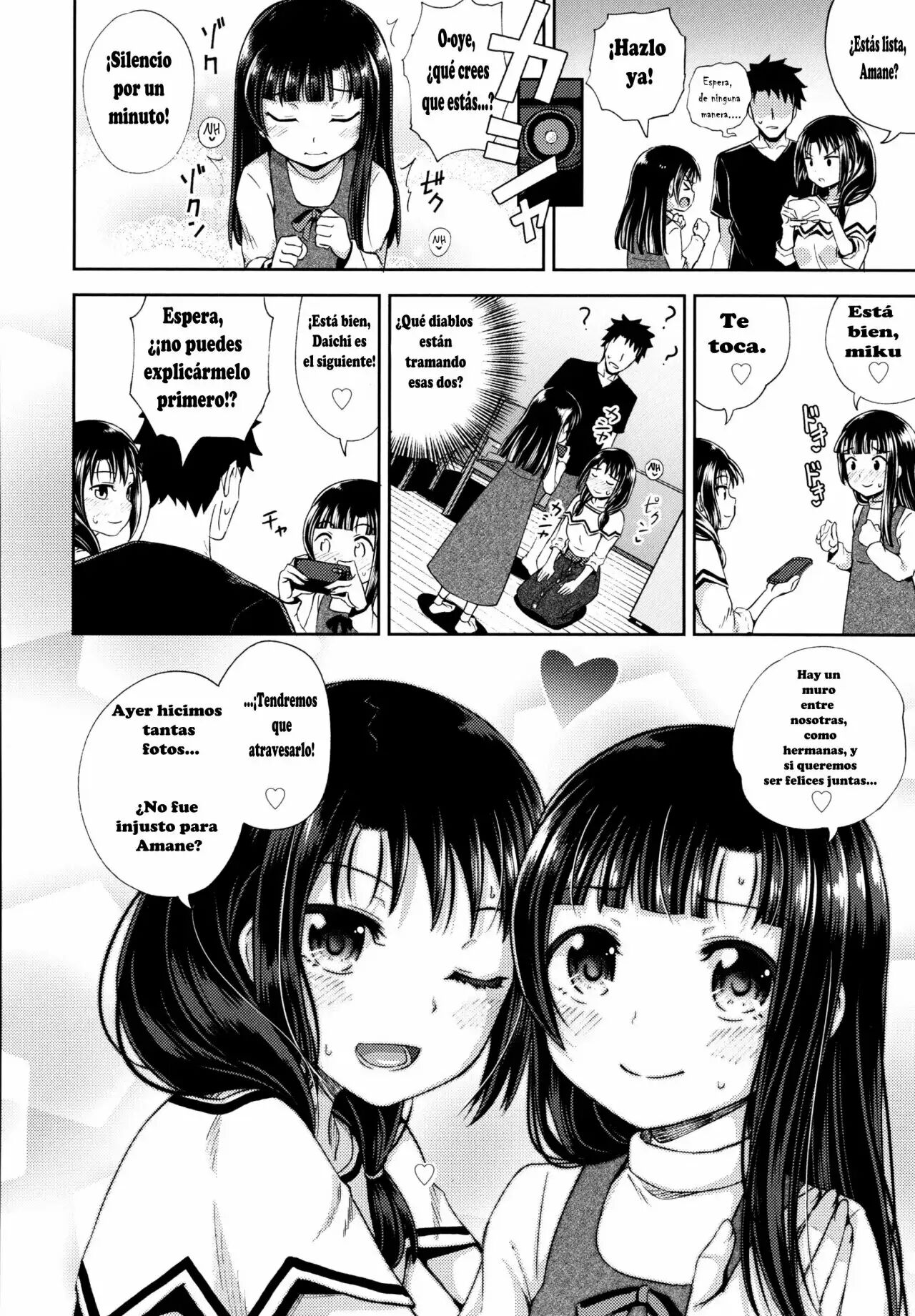 [Poncocchan] Nakayosi Apuri Ch.1-5 (Yarashii Kibun ni Naru Appli Ane to Ore to Imouto to) [Spanish] 109eme image
