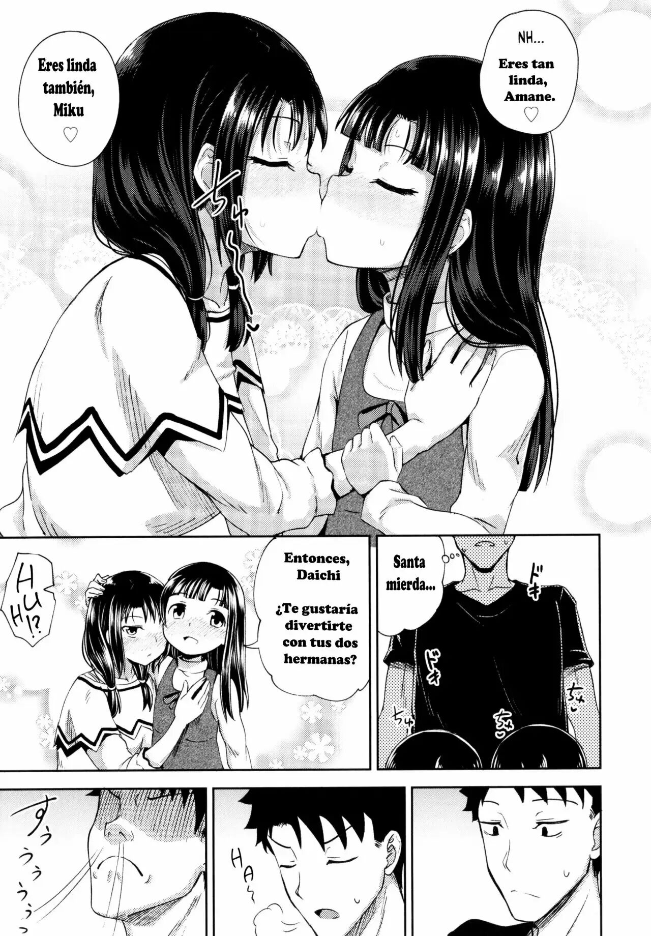 [Poncocchan] Nakayosi Apuri Ch.1-5 (Yarashii Kibun ni Naru Appli Ane to Ore to Imouto to) [Spanish] 110eme image
