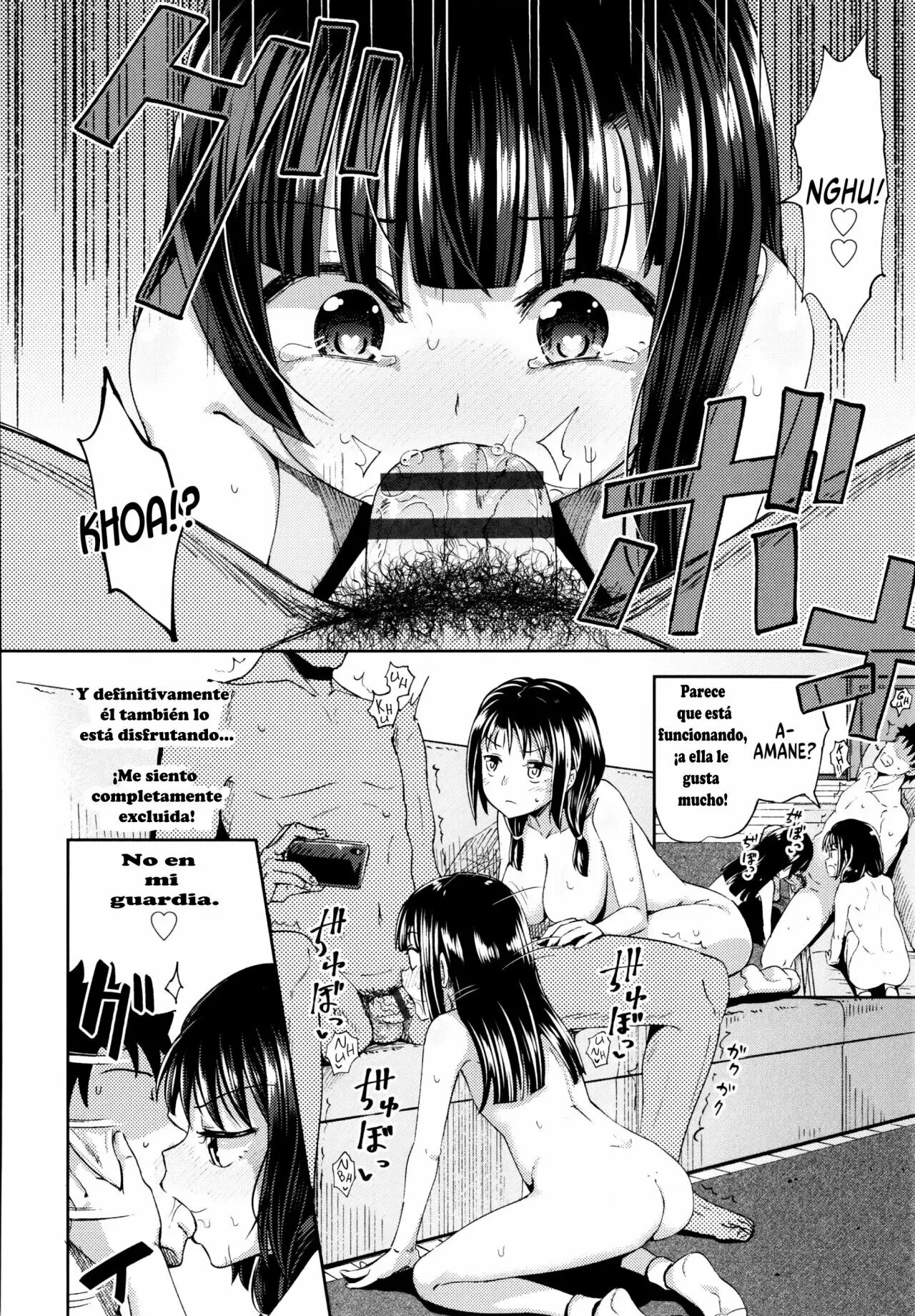 [Poncocchan] Nakayosi Apuri Ch.1-5 (Yarashii Kibun ni Naru Appli Ane to Ore to Imouto to) [Spanish] 121eme image