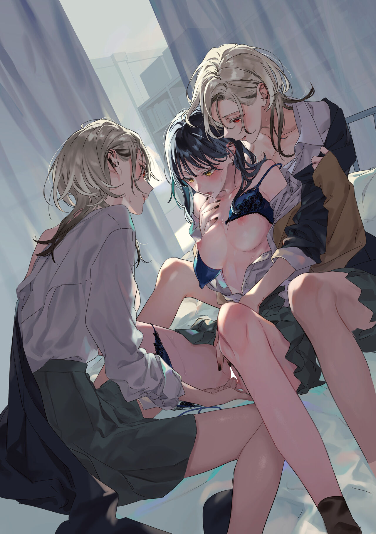 [Snowdrops (Various)] 3P Yuri Ecchi Anthology [Digital] 图片编号 2