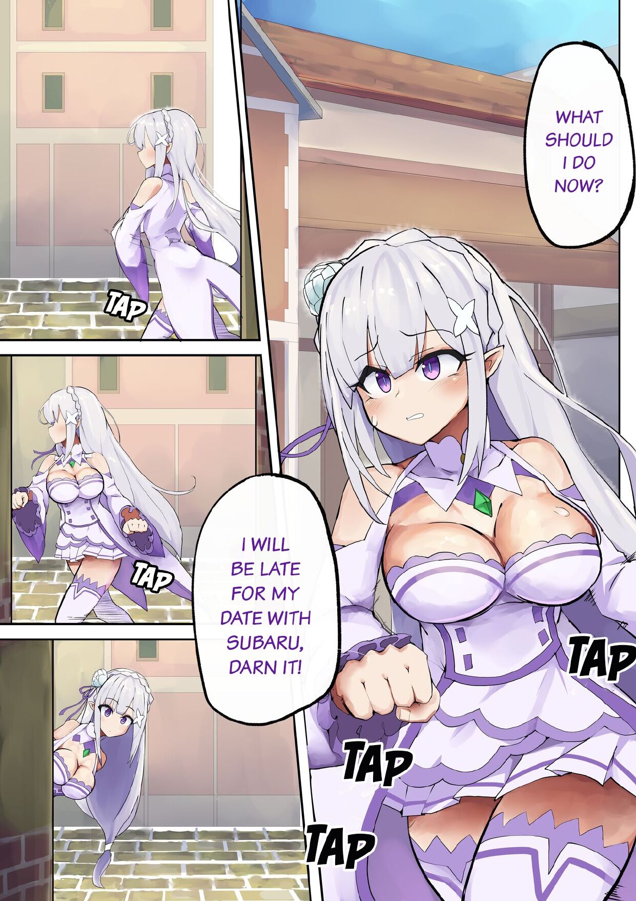 [Hyouhi Saibou] Emilia Learns to Master the Art of Having Sex (Re:Zero kara Hajimeru Isekai Seikatsu) [English] image number 2