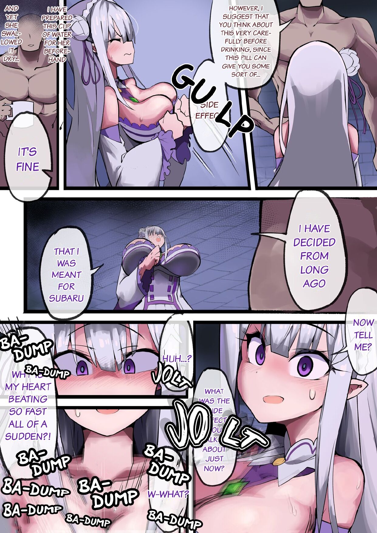 [Hyouhi Saibou] Emilia Learns to Master the Art of Having Sex (Re:Zero kara Hajimeru Isekai Seikatsu) [English] image number 15