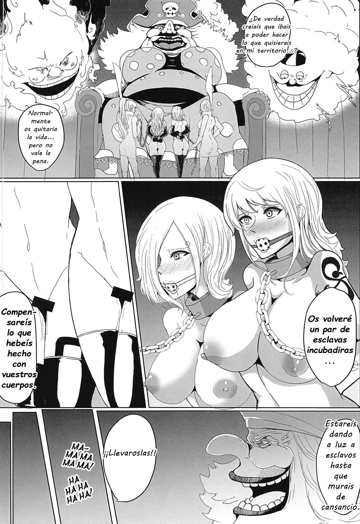 (C95) [Saketanuki no Kakushigura (Saketanuki)] Ochita Chou ~Smoothie Choukyou Hen~ (One Piece) [Spanish] [El Palacio de la Lujuria] image number 3