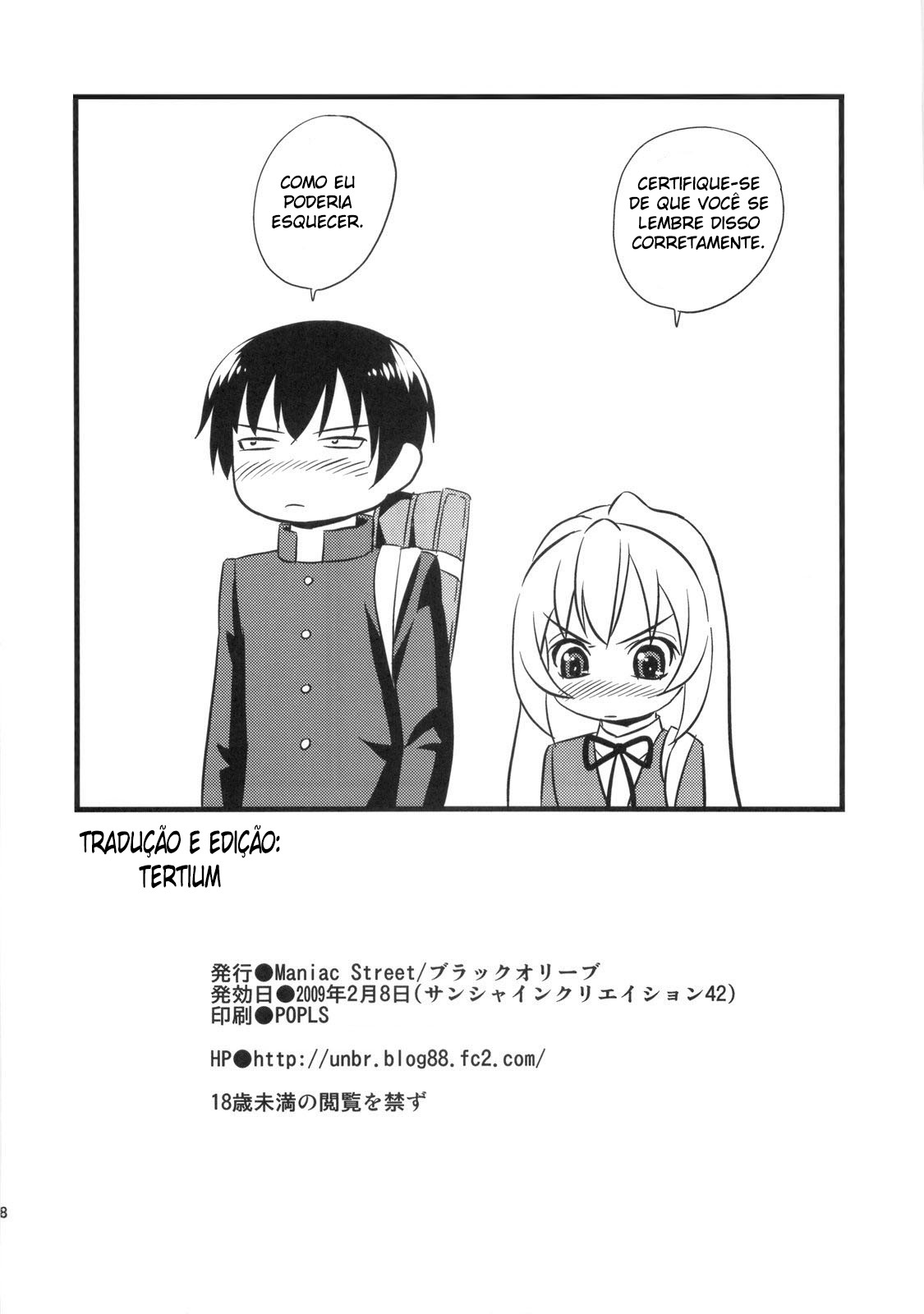 (SC42) [Maniac Street (Black Olive)] ATTACHMENT (Toradora!) [Portuguese-BR] numero di immagine  29