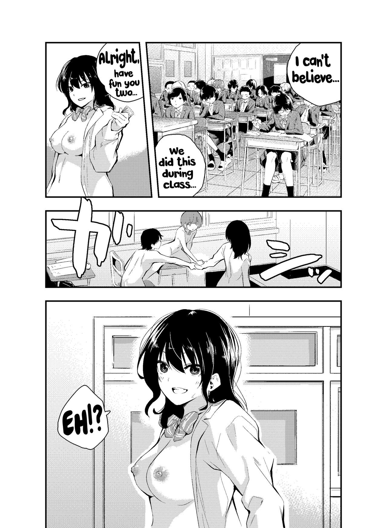 [Hatsuyasumi] Jikken o Shiyou. Classmate ni Barenai-you ni Hadaka de Jugyou o Ukeru!? | Let's do an experiment. Can we take lessons naked without our classmates discovering us...? [English] [Hikari no Kaze] 图片编号 39