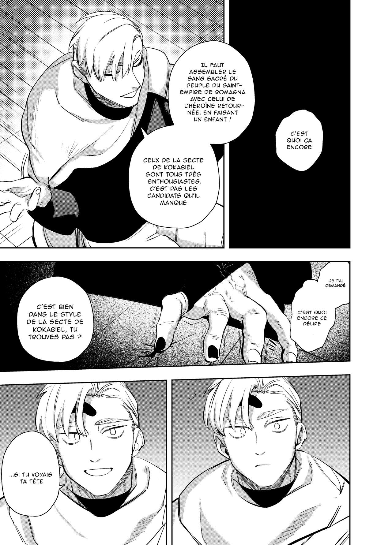 [Sakiccyo dake!(Horita ahan)] Isekai Trip Saki de Tasuketekureta noha, Hitogoroshi no Syounenn deshita. 4 | Le jeune garçon qui m'a sauvée quand j'ai trébuché dans un autre monde était un meurtrier. 4 [French] 图片编号 31