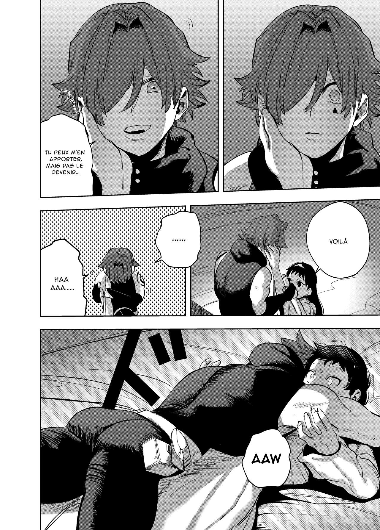 [Sakiccyo dake!(Horita ahan)] Isekai Trip Saki de Tasuketekureta noha, Hitogoroshi no Syounenn deshita. 4 | Le jeune garçon qui m'a sauvée quand j'ai trébuché dans un autre monde était un meurtrier. 4 [French] 图片编号 44