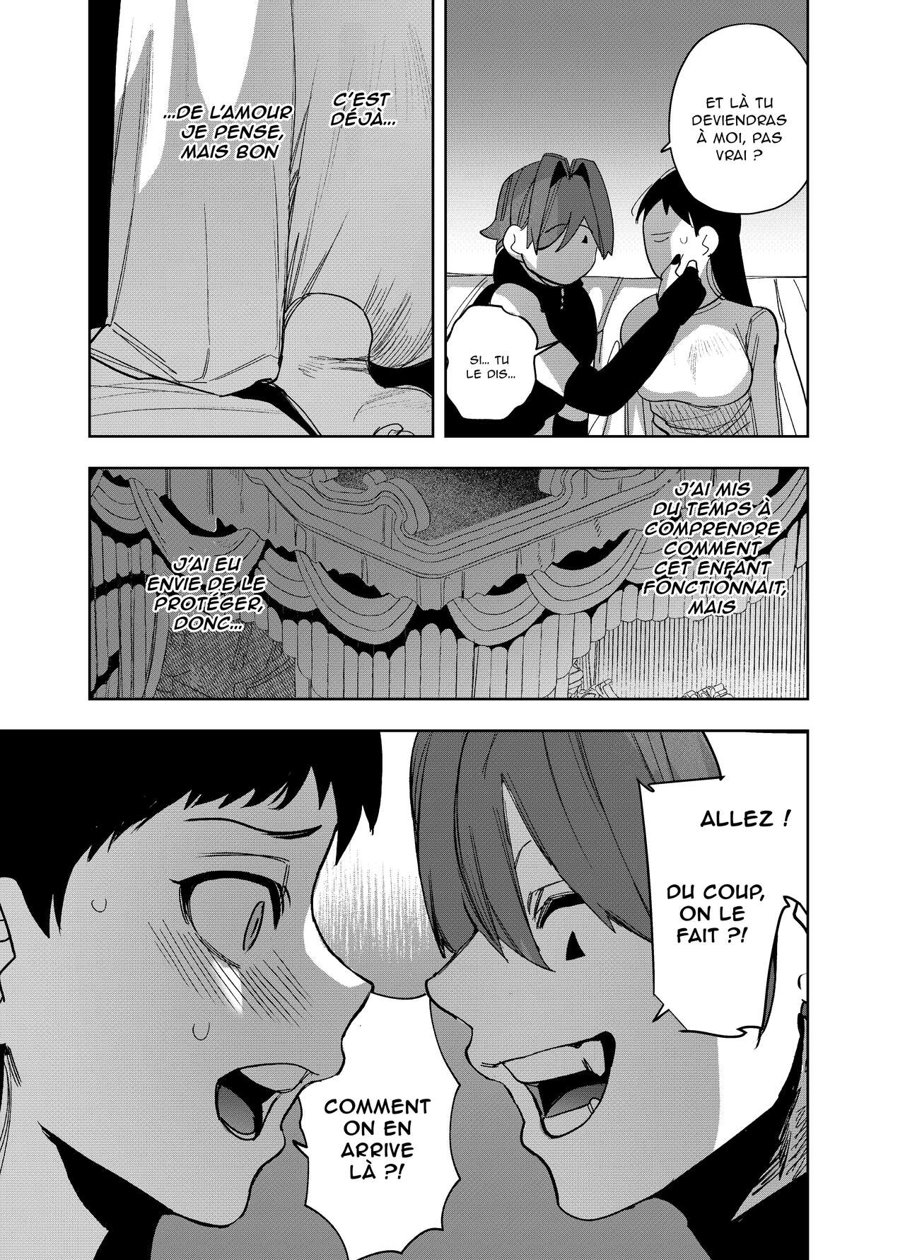 [Sakiccyo dake!(Horita ahan)] Isekai Trip Saki de Tasuketekureta noha, Hitogoroshi no Syounenn deshita. 4 | Le jeune garçon qui m'a sauvée quand j'ai trébuché dans un autre monde était un meurtrier. 4 [French] 图片编号 49