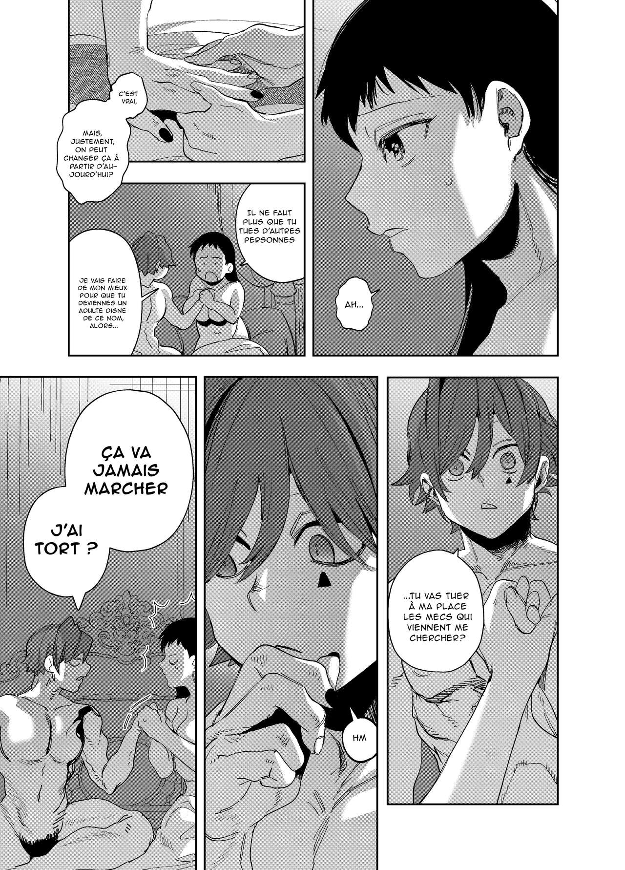 [Sakiccyo dake!(Horita ahan)] Isekai Trip Saki de Tasuketekureta noha, Hitogoroshi no Syounenn deshita. 4 | Le jeune garçon qui m'a sauvée quand j'ai trébuché dans un autre monde était un meurtrier. 4 [French] 图片编号 77