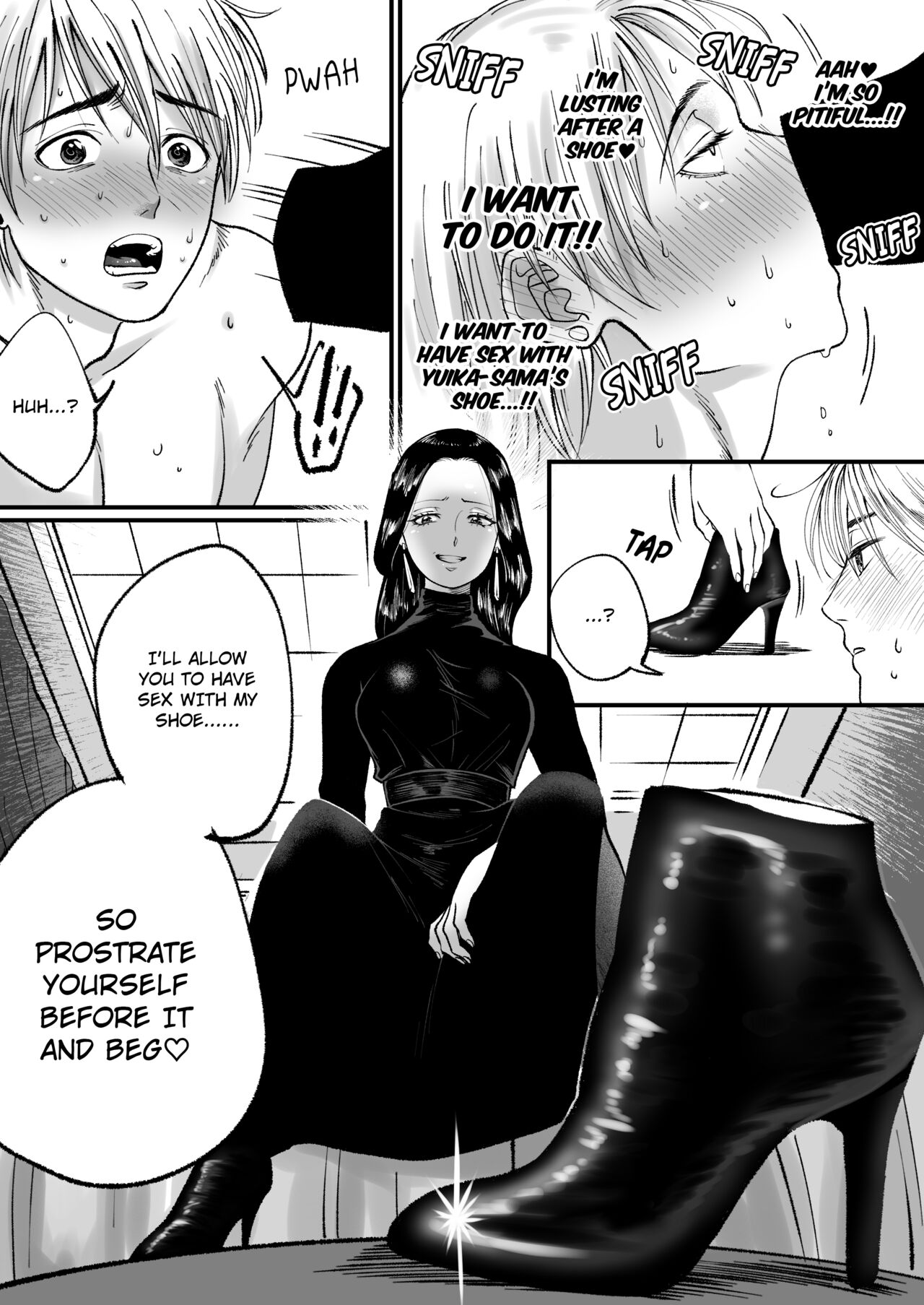 [Mr. Hokke (Mugicha World)] I'm a handsome macho man, but because of my small penis I was turned into a masochist with a shoe fetish numero di immagine  12