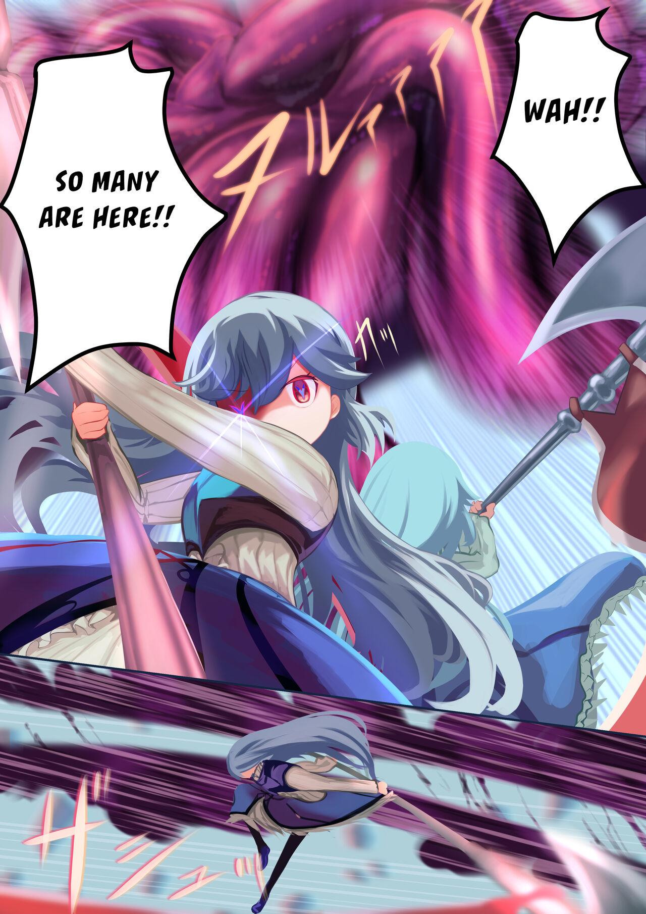 [Libido108] Shoujo Kishi Tatoe Shokushu ni Harama Saretemo, Kujikenai!! [English] {Hennojin} [Digital] image number 19