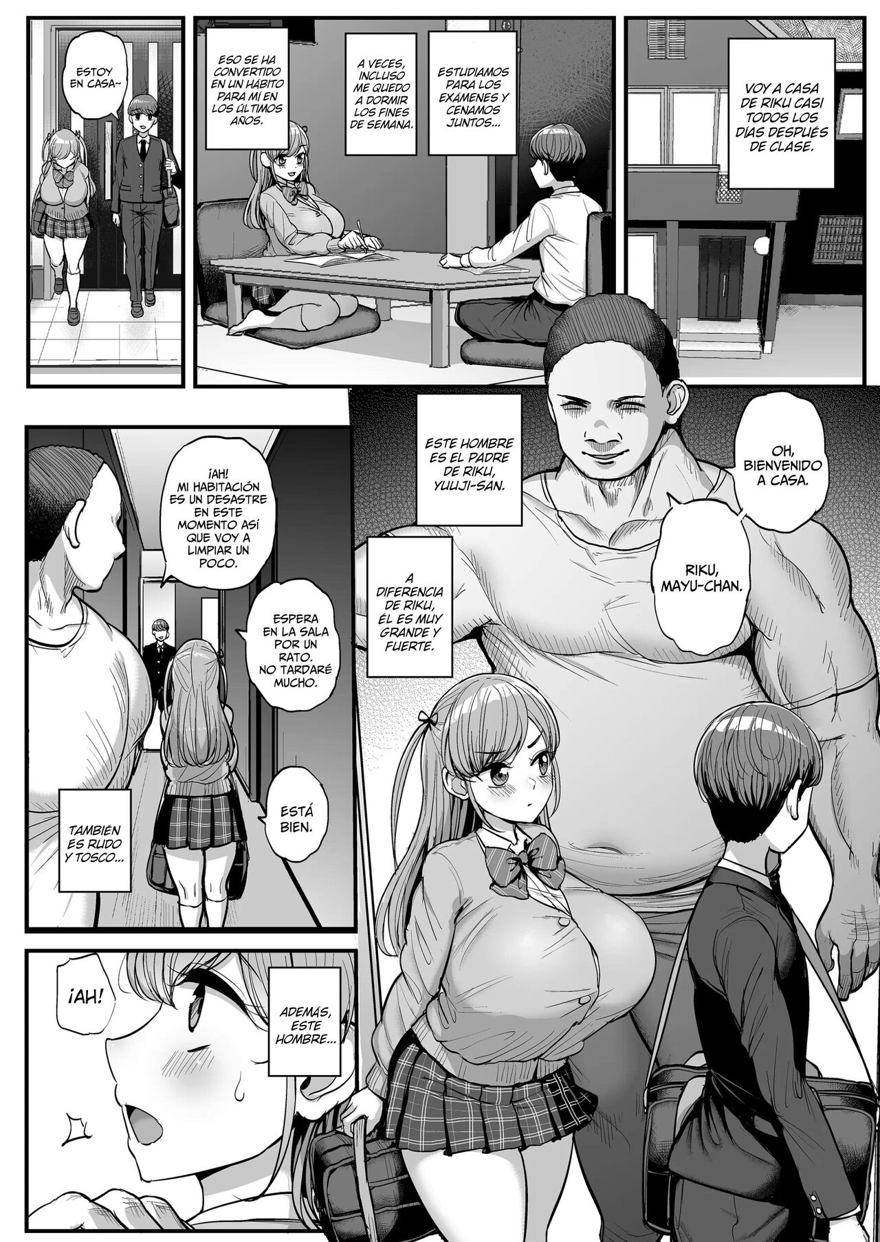 [Sanman Sanzen Koiking (Tyranu)] Minimum Kanojo wa Oyaji no Seidorei -Kazoku Ryokou Hen- | Mi Pequeña Novia Es La Esclava Sexual De Mi Padre ~Graduación~ [Spanish] [Lo Hago por Diversión] [Digital] numero di immagine  3